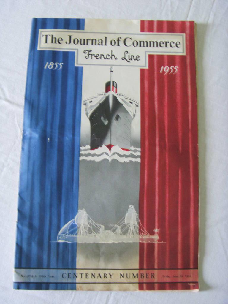 SPECIAL FRENCH LINE CENTENARY MAGAZINE FROM 1955